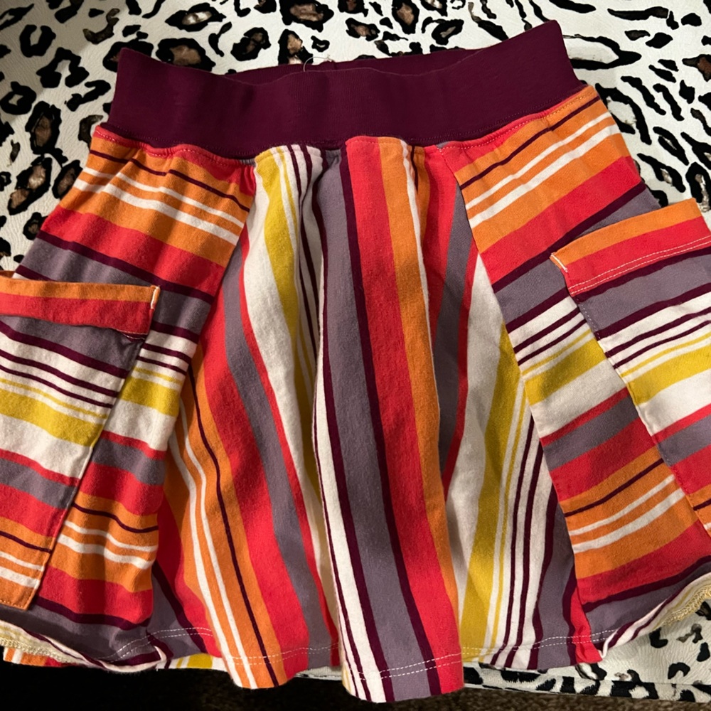 tea collection striped skort 5 euc pockets